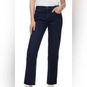 Hudson Jeans Womens 12 Obscurity Blue Midrise Straight Stretch Denim 12/32